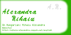 alexandra mihaiu business card